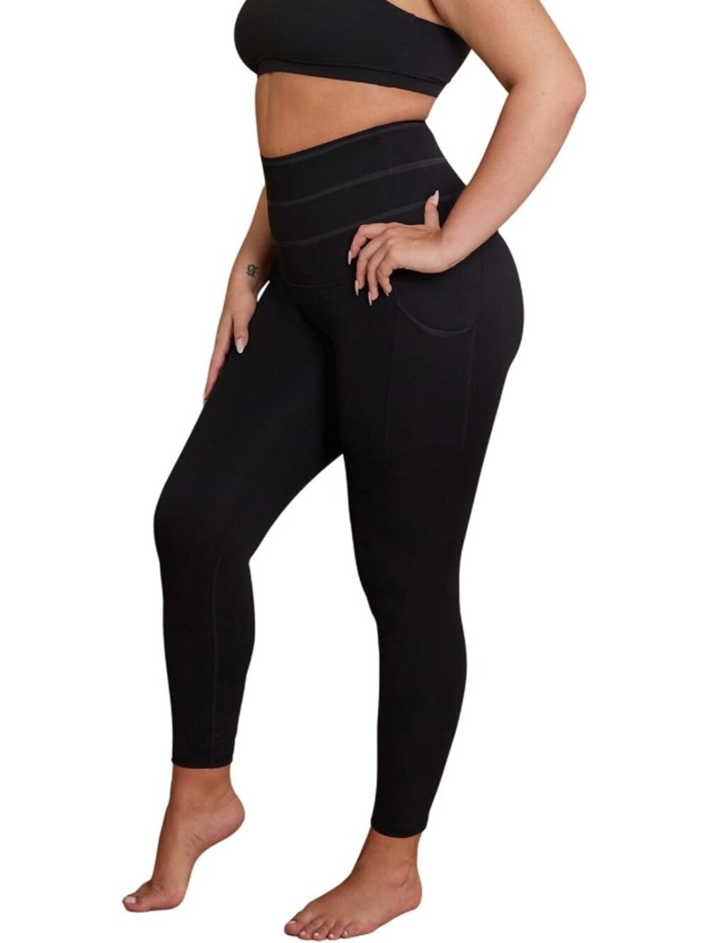 Postpartum Tummy Control Leggings for Women | High Waist, No Roll Down, 2